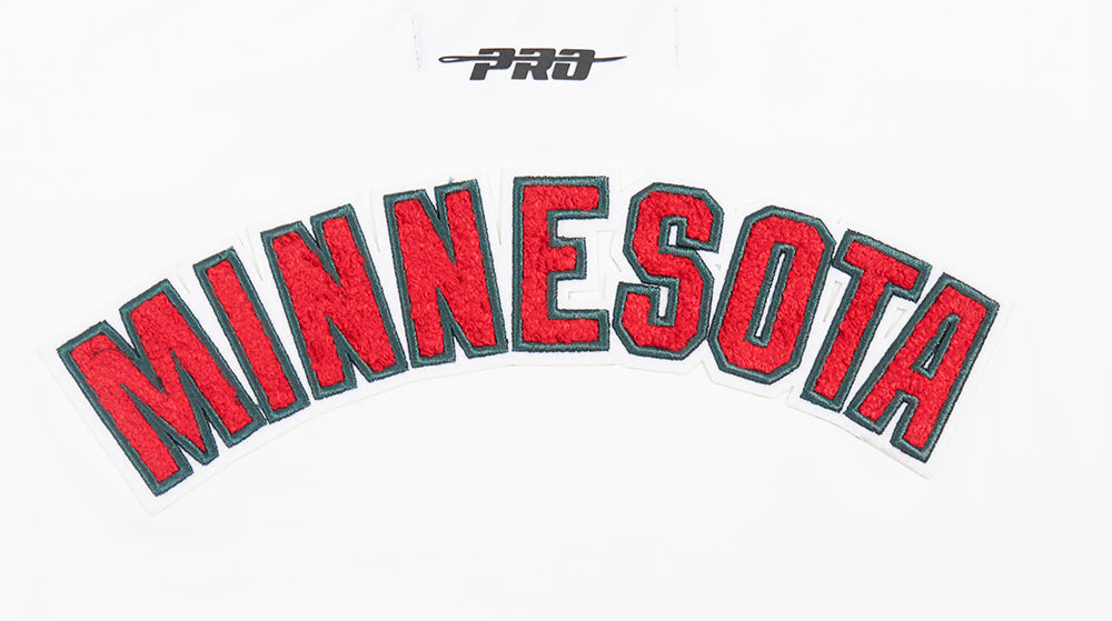 NHL MINNESOTA WILD CLASSIC T-SHIRT À COUPE CARRÉE POUR FEMME (BLANC)