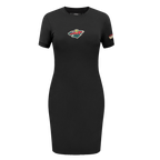 NHL MINNESOTA WILD CLASSIC WOMEN'S BODYCON DRESS (BLACK)