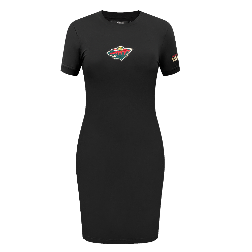 NHL MINNESOTA WILD CLASSIC ROBE MOULANTE POUR FEMME (NOIR)