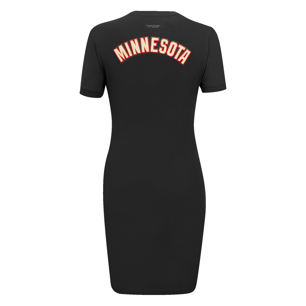 NHL MINNESOTA WILD CLASSIC WOMEN'S BODYCON DRESS (BLACK)