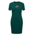 NHL MINNESOTA WILD CLASSIC ROBE MOULANTE POUR FEMME (VERT FORÊT)