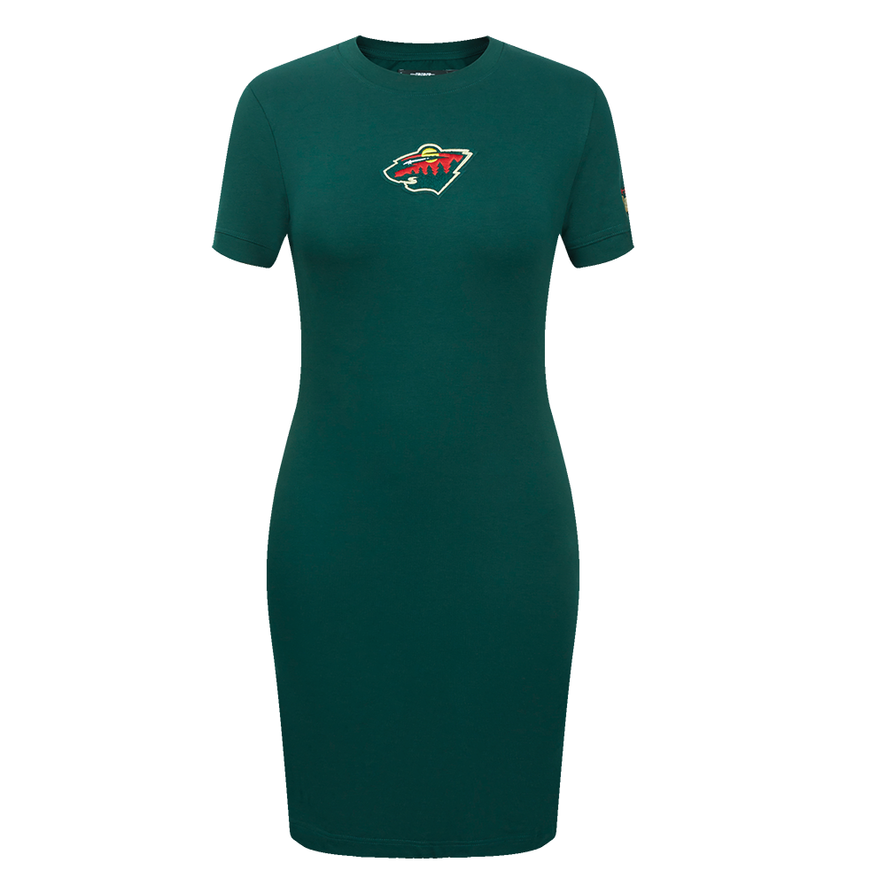 NHL MINNESOTA WILD CLASSIC ROBE MOULANTE POUR FEMME (VERT FORÊT)