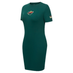 NHL MINNESOTA WILD CLASSIC ROBE MOULANTE POUR FEMME (VERT FORÊT)