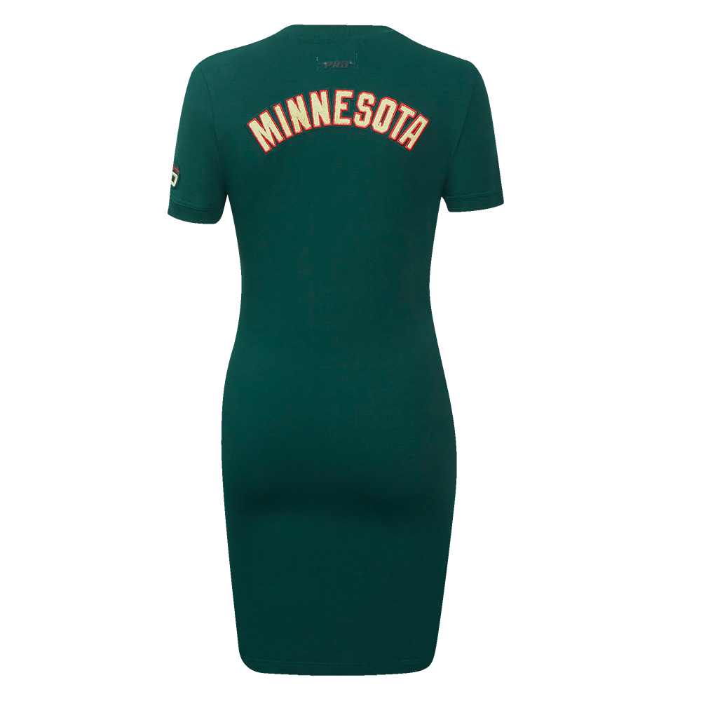 NHL MINNESOTA WILD CLASSIC ROBE MOULANTE POUR FEMME (VERT FORÊT)