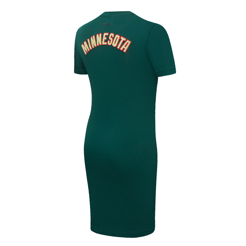 NHL MINNESOTA WILD CLASSIC ROBE MOULANTE POUR FEMME (VERT FORÊT)