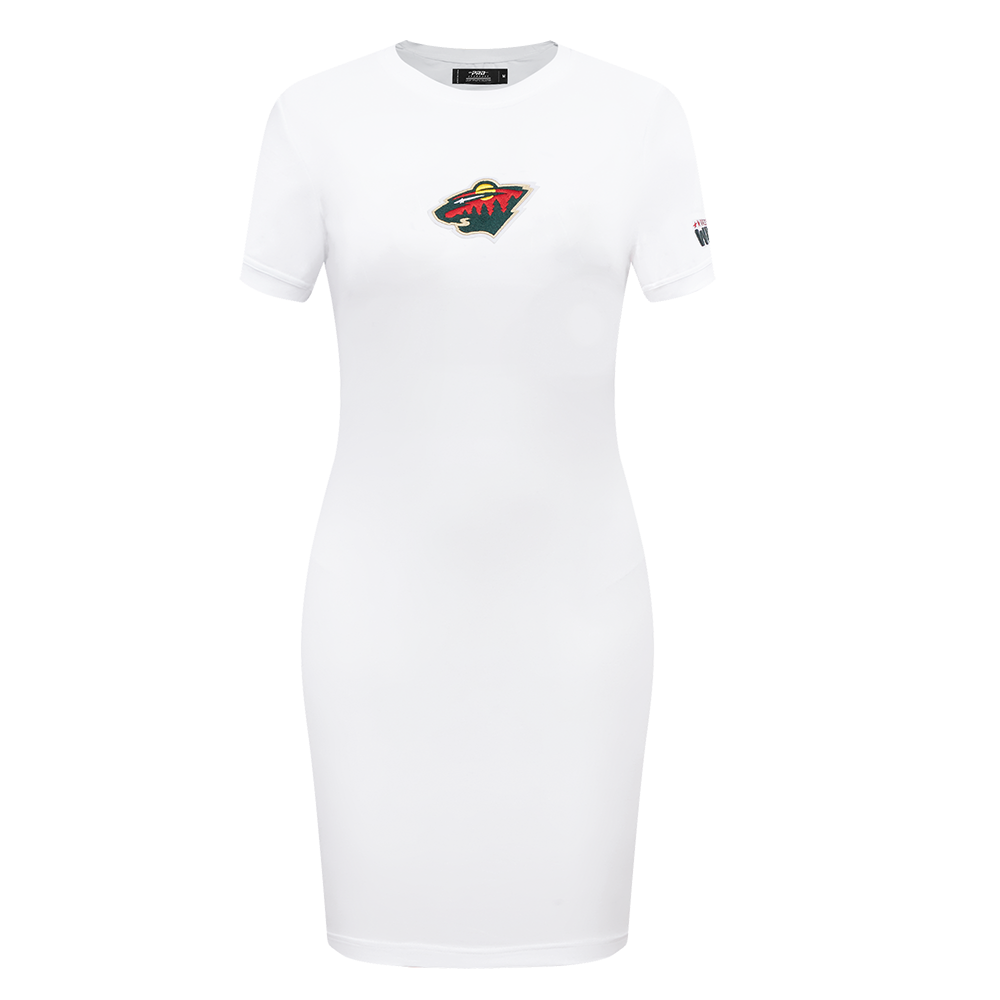 NHL MINNESOTA WILD CLASSIC ROBE MOULANTE POUR FEMME (BLANC)