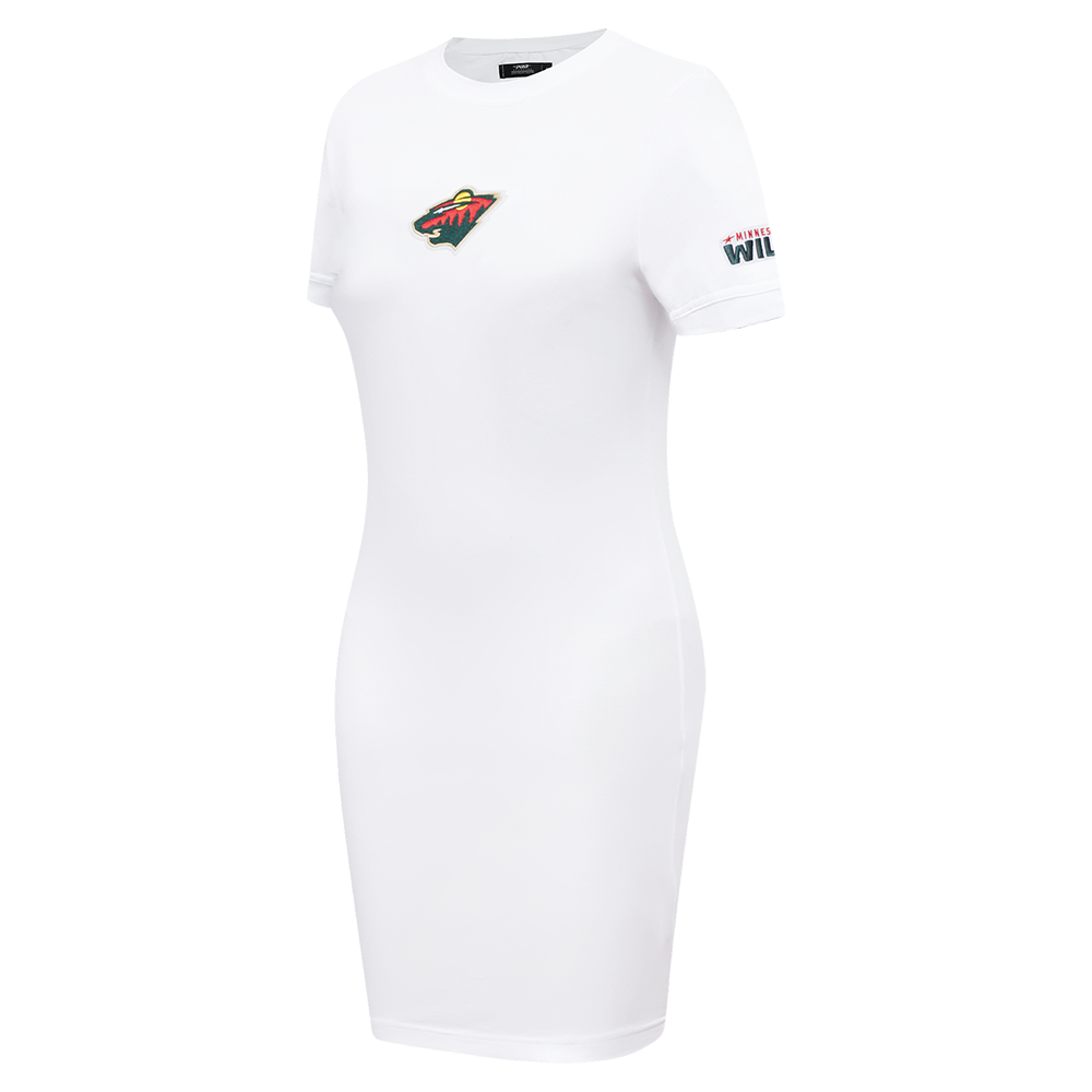 NHL MINNESOTA WILD CLASSIC WOMEN'S BODYCON DRESS (WHITE)