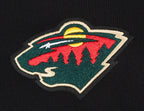 NHL MINNESOTA WILD CLASSIC WOMEN'S FLEECE HOODIE DRESS (BLACK)