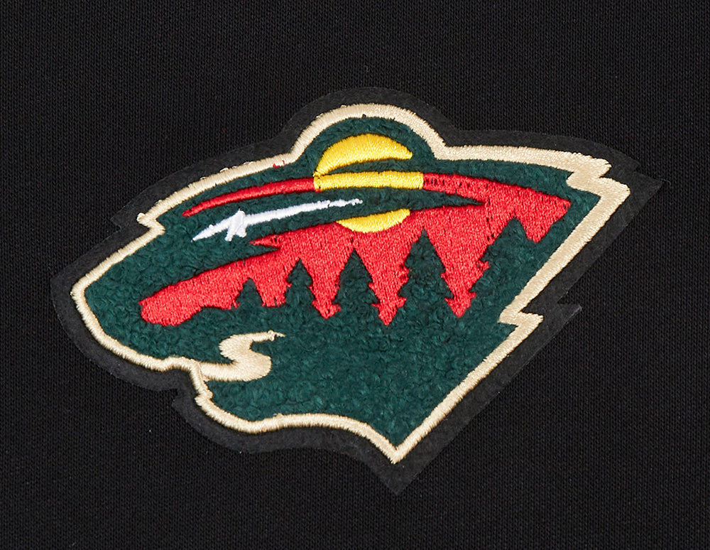 NHL MINNESOTA WILD CLASSIC WOMEN'S FLEECE HOODIE DRESS (BLACK)