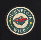 NHL MINNESOTA WILD CLASSIC WOMEN'S FLEECE HOODIE DRESS (BLACK)