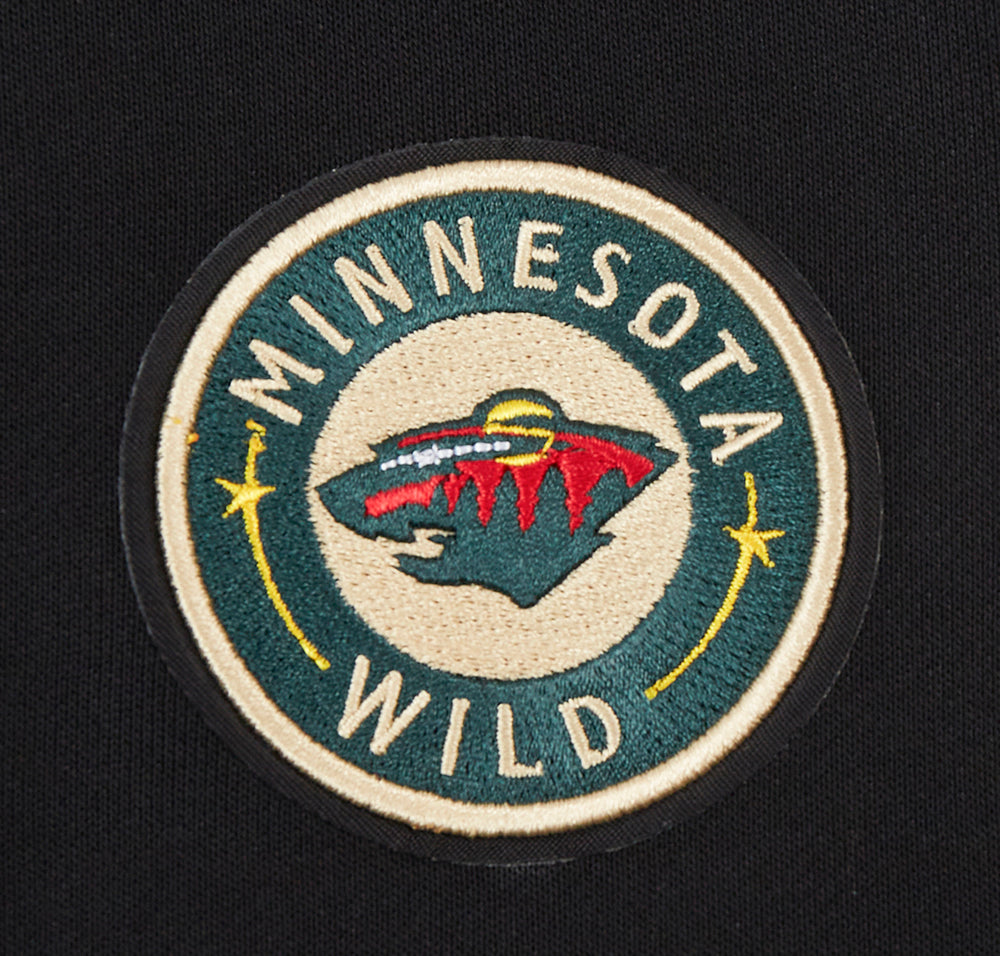 NHL MINNESOTA WILD CLASSIC WOMEN'S FLEECE HOODIE DRESS (BLACK)