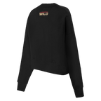 NHL MINNESOTA WILD CLASSIC WOMEN'S FLEECE CREWNECK (BLACK)