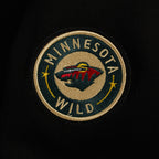 NHL MINNESOTA WILD CLASSIC WOMEN'S FLEECE CREWNECK (BLACK)