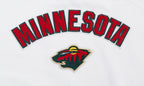 NHL MINNESOTA WILD CLASSIC WOMEN'S FLEECE CREWNECK (WHITE)