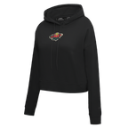NHL MINNESOTA WILD CLASSIC CHANDAIL À CAPUCHON COURT EN MOLLETON POUR FEMME (NOIR)