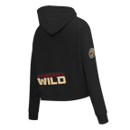NHL MINNESOTA WILD CLASSIC CHANDAIL À CAPUCHON COURT EN MOLLETON POUR FEMME (NOIR)