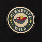 NHL MINNESOTA WILD CLASSIC CHANDAIL À CAPUCHON COURT EN MOLLETON POUR FEMME (NOIR)