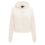 NHL MINNESOTA WILD NEUTRAL WOMEN'S CROPPED PULLOVER HOODIE (EGGSHELL)