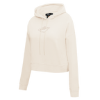 NHL MINNESOTA WILD NEUTRAL WOMEN'S CROPPED PULLOVER HOODIE (EGGSHELL)