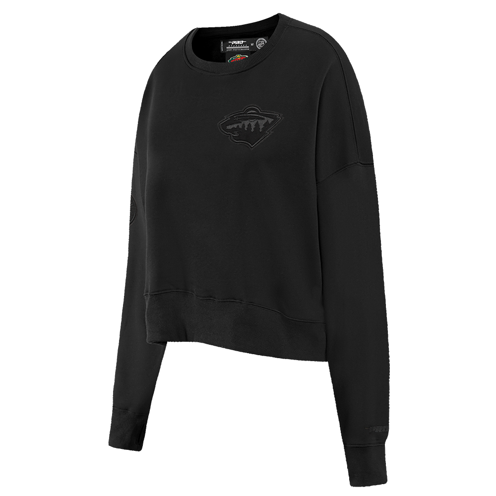 NHL MINNESOTA WILD NEUTRAL WOMEN'S CREWNECK (BLACK)