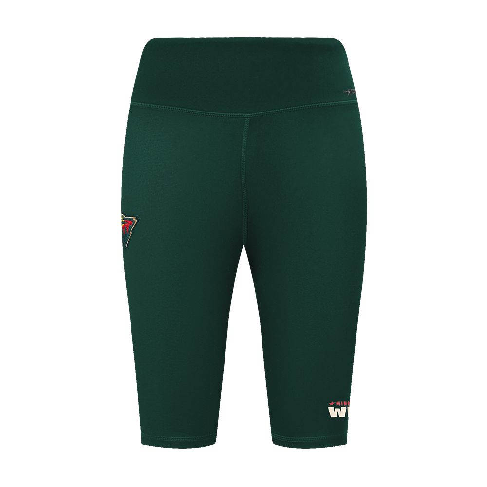 NHL MINNESOTA WILD CLASSIC WOMEN'S COTTON BIKE SHORT (FOREST GREEN)