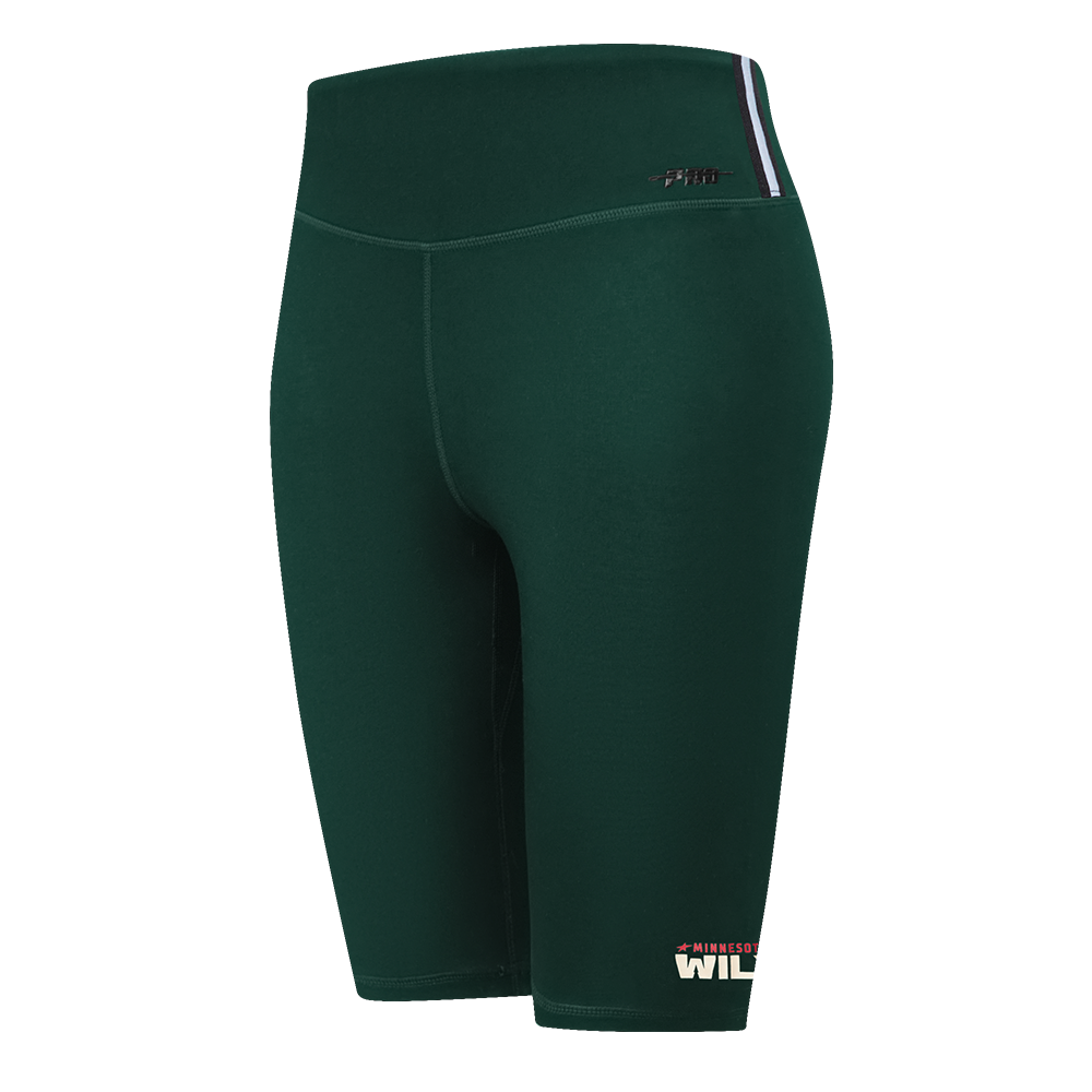NHL MINNESOTA WILD CLASSIC WOMEN'S COTTON BIKE SHORT (FOREST GREEN)