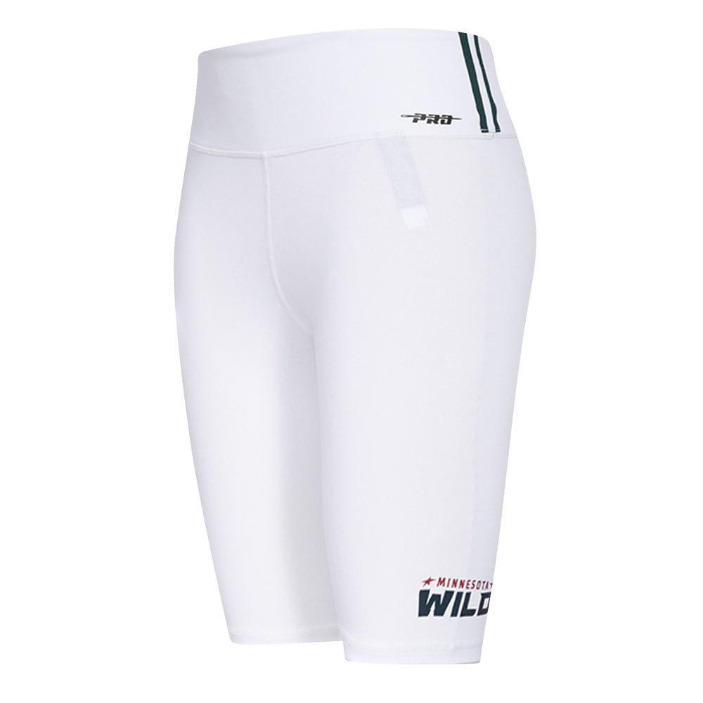 NHL MINNESOTA WILD CLASSIC WOMEN'S COTTON BIKE SHORT (WHITE)