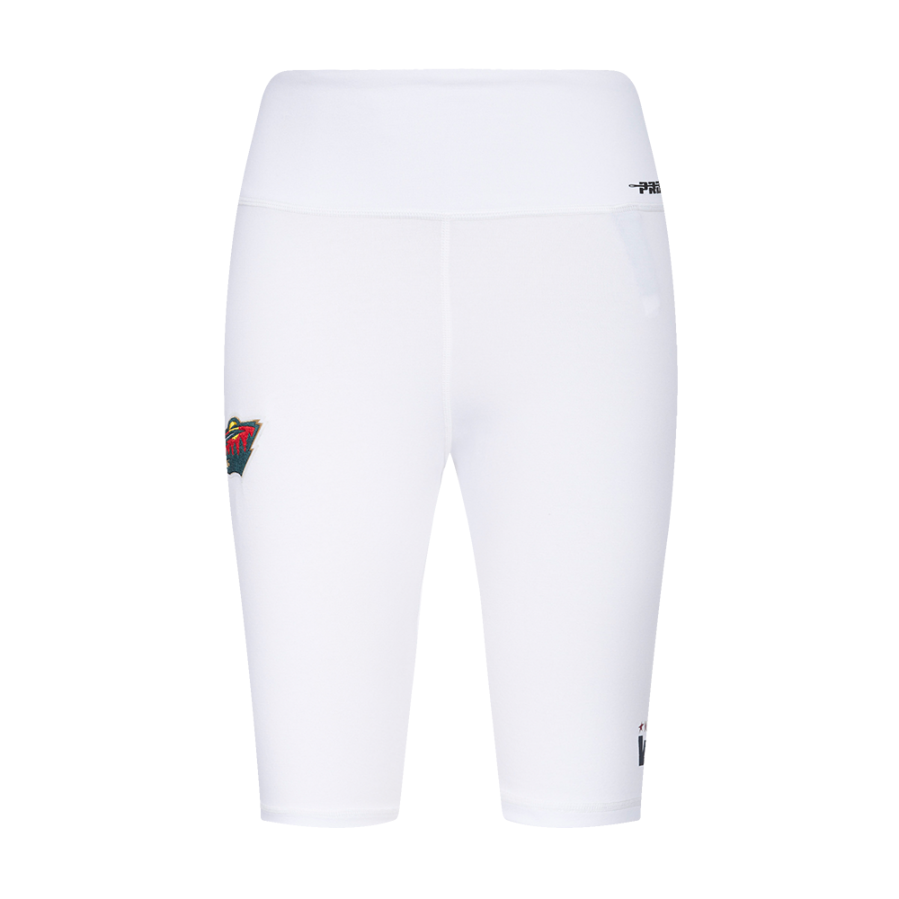 NHL MINNESOTA WILD CLASSIC WOMEN'S COTTON BIKE SHORT (WHITE)