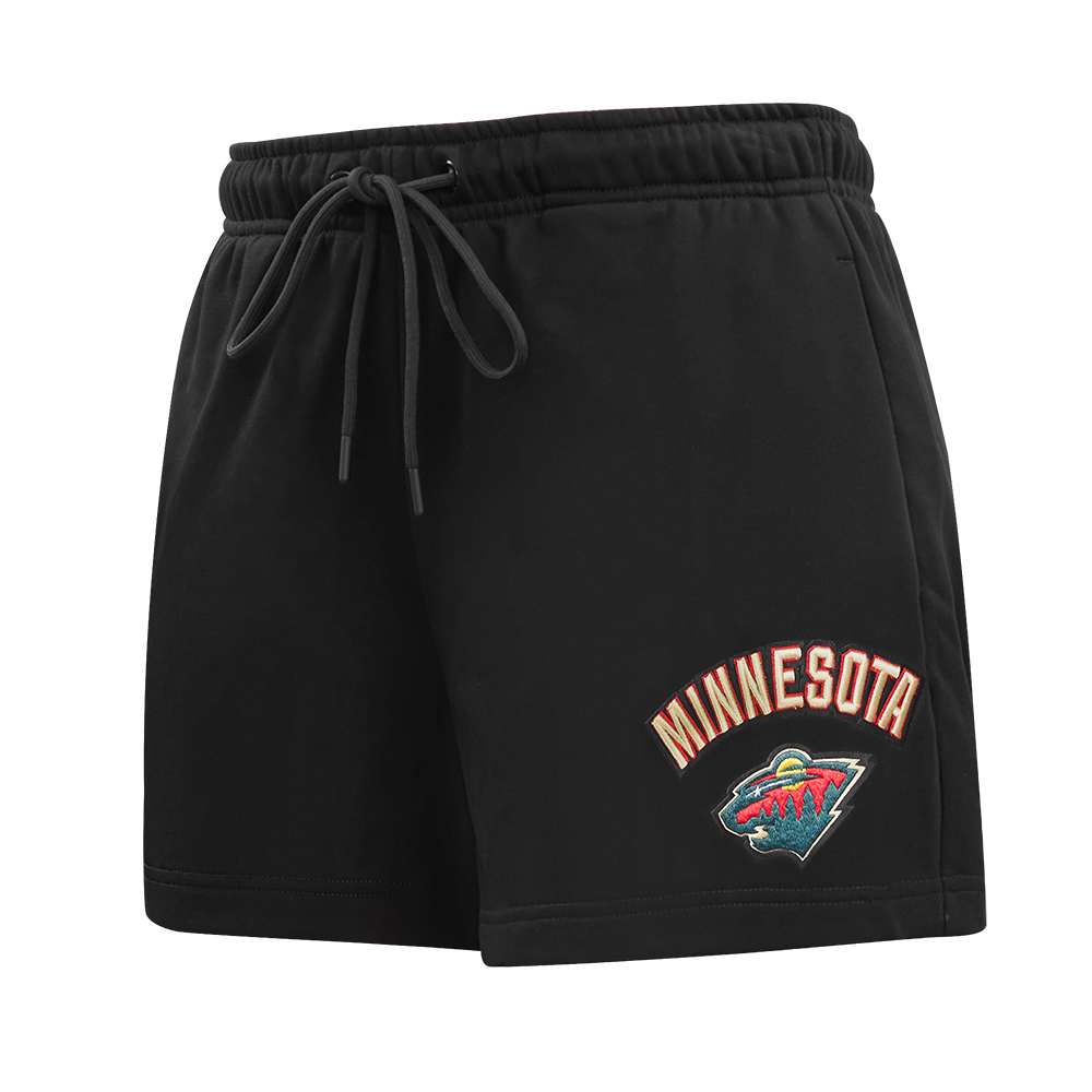 NHL MINNESOTA WILD CLASSIC WOMEN'S FLEECE SHORT (BLACK)