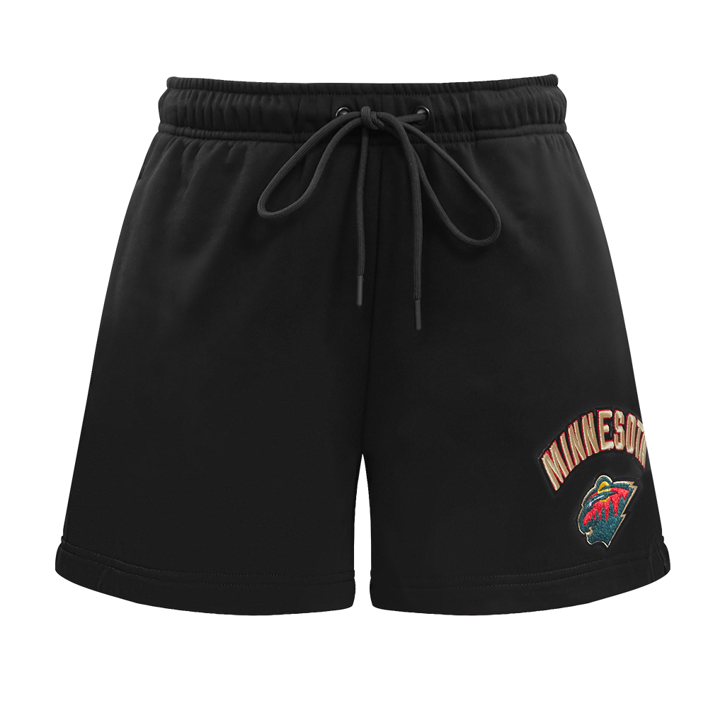 NHL MINNESOTA WILD CLASSIC WOMEN'S FLEECE SHORT (BLACK)