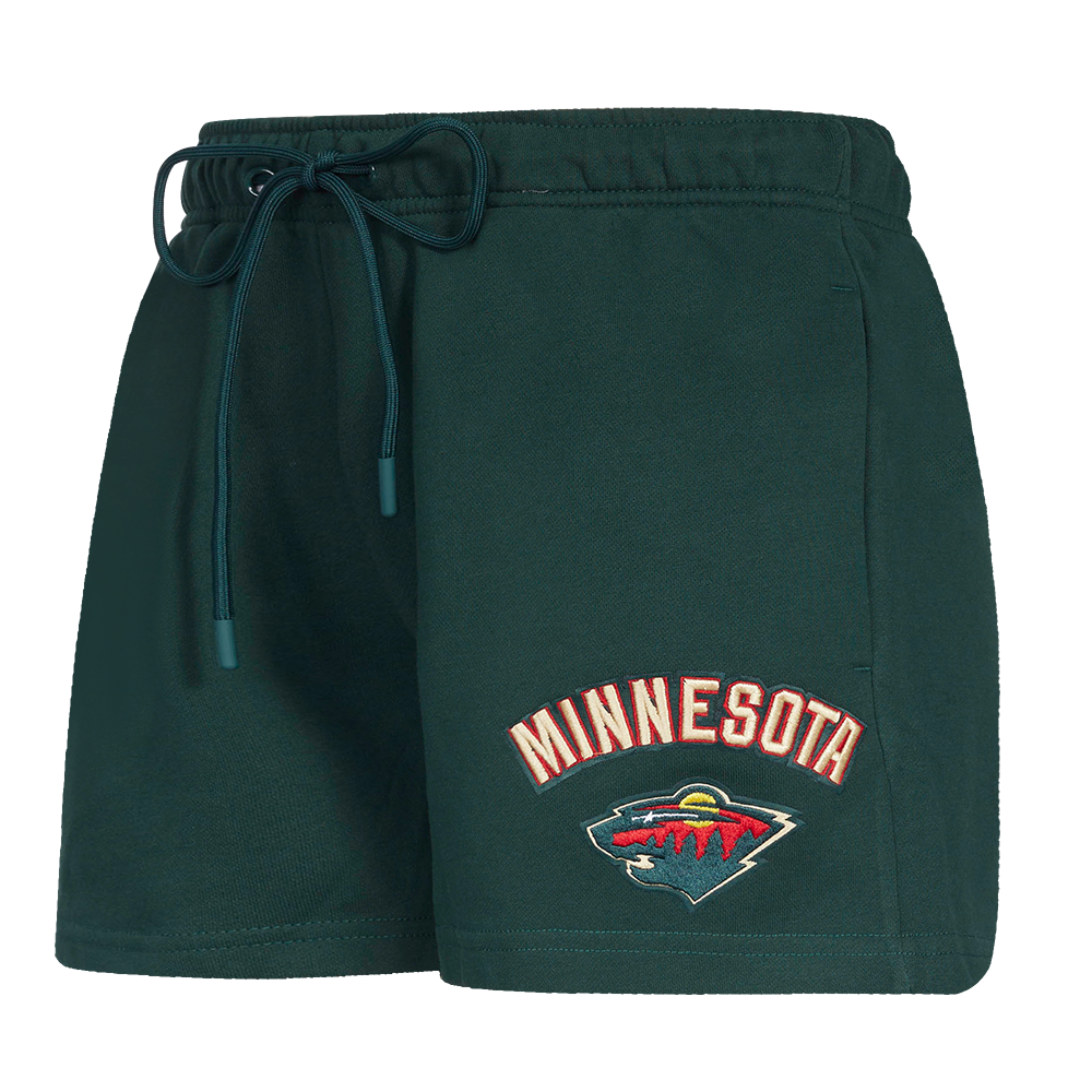 NHL MINNESOTA WILD CLASSIC WOMEN'S FLEECE SHORT (FOREST GREEN)