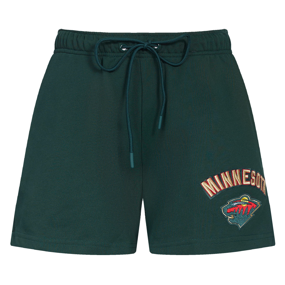 NHL MINNESOTA WILD CLASSIC WOMEN'S FLEECE SHORT (FOREST GREEN)