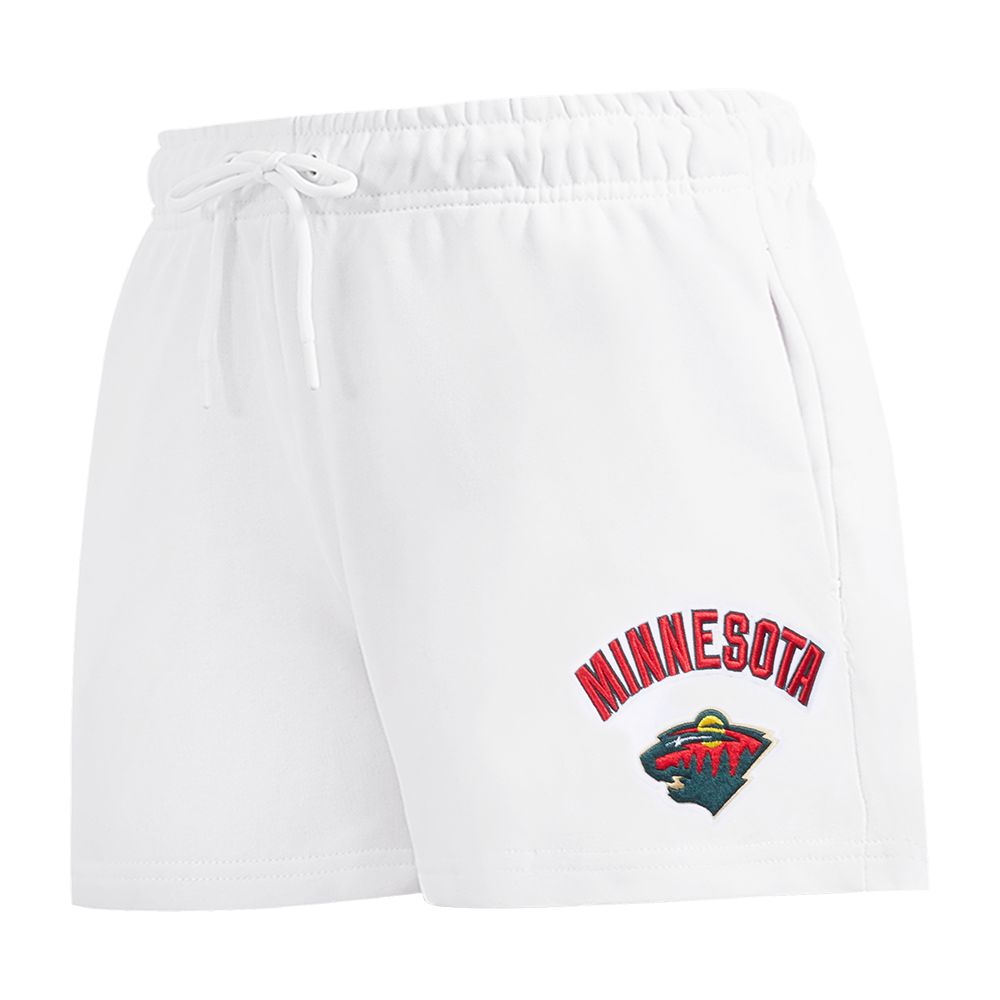 NHL MINNESOTA WILD CLASSIC WOMEN'S FLEECE SHORT (WHITE)
