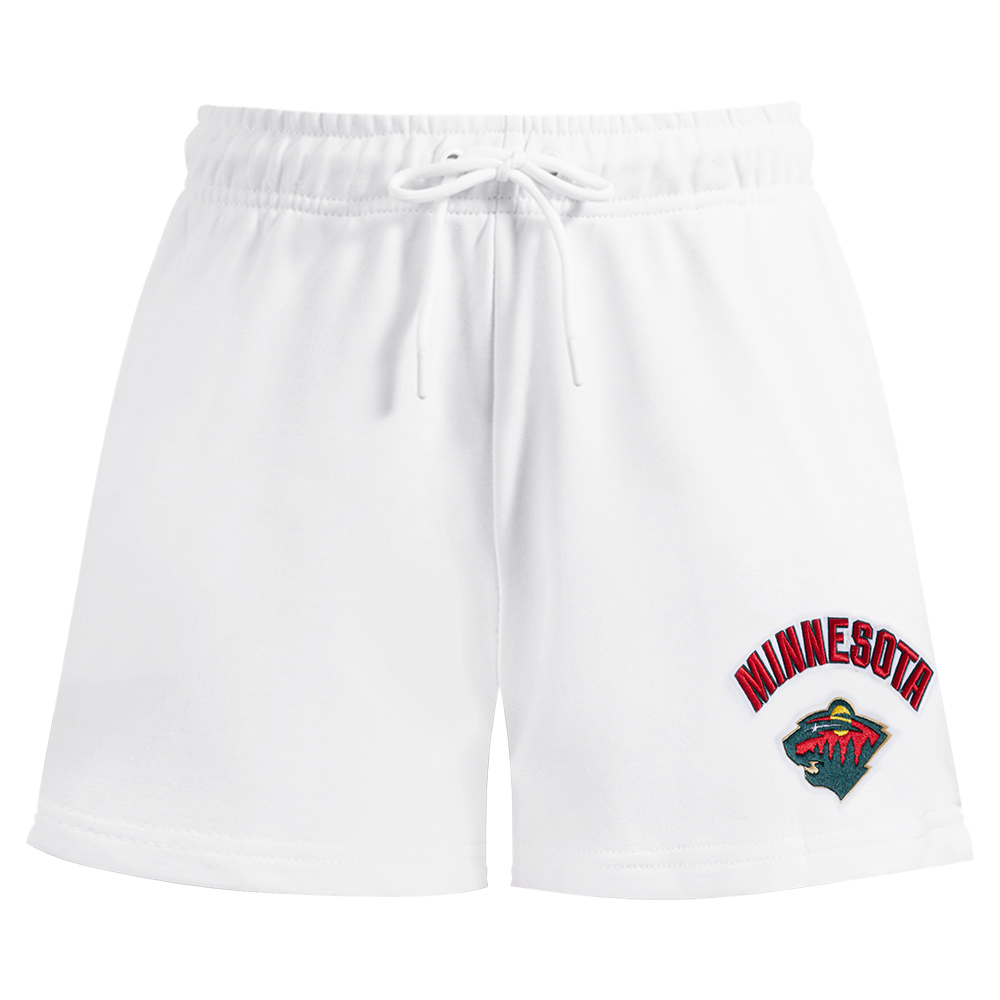NHL MINNESOTA WILD CLASSIC WOMEN'S FLEECE SHORT (WHITE)