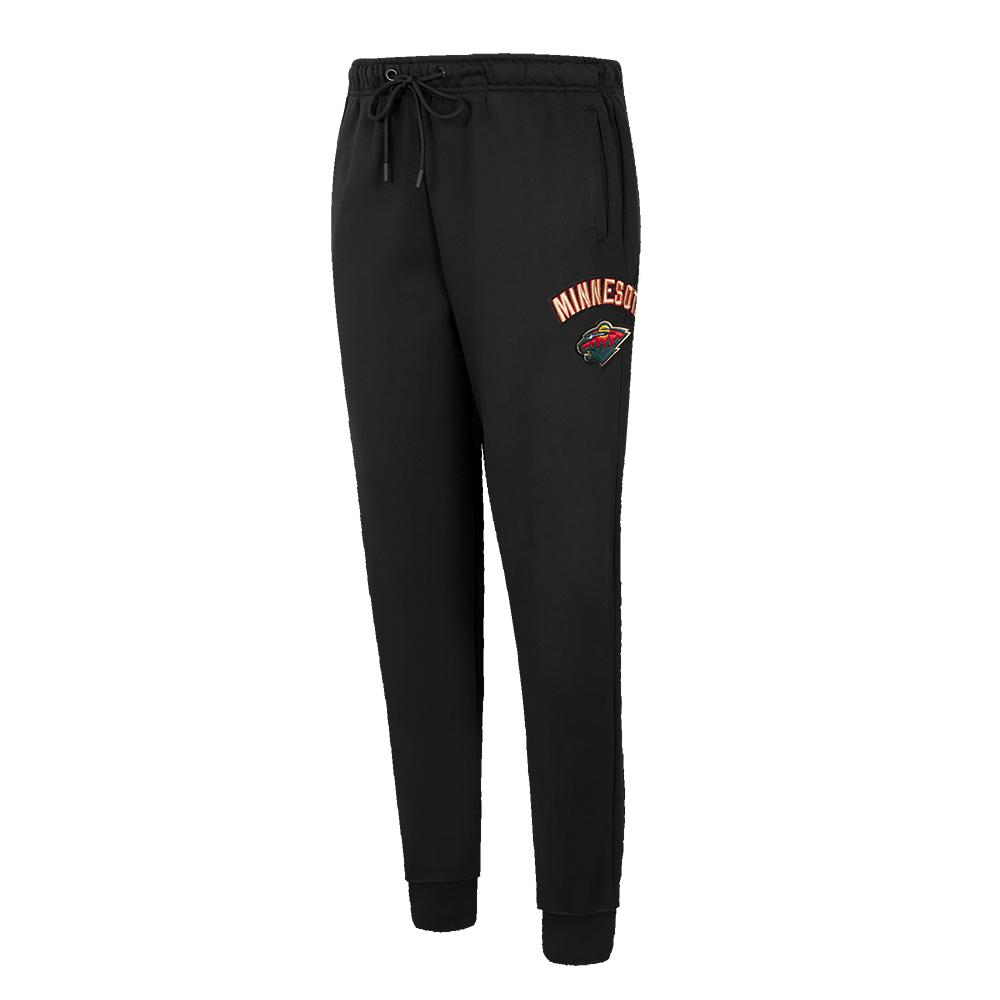 NHL MINNESOTA WILD CLASSIC WOMEN'S FLEECE SWEATPANT (BLACK)