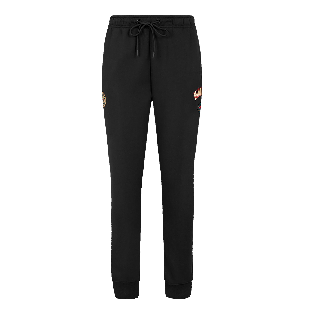NHL MINNESOTA WILD CLASSIC WOMEN'S FLEECE SWEATPANT (BLACK)