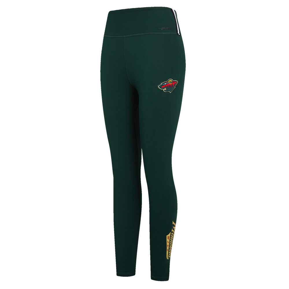 NHL MINNESOTA WILD CLASSIC LEGGING EN JERSEY À TAILLE HAUTE POUR FEMME (VERT FORÊT)