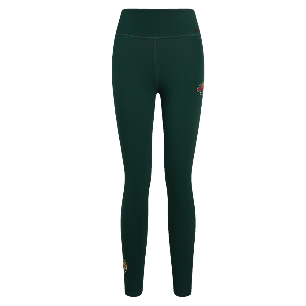 NHL MINNESOTA WILD CLASSIC WOMEN'S HIGH WAIST JERSEY LEGGING (FOREST GREEN)