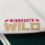 NHL MINNESOTA WILD CLASSIC WOMEN'S WOOL VARSITY JACKET (FOREST GREEN/WHITE)