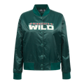 NHL MINNESOTA WILD CLASSIC BLOUSON EN SATIN POUR FEMME (VERT FORÊT)