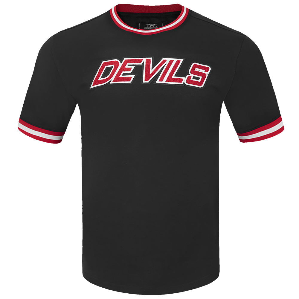 NHL NEW JERSEY DEVILS CLASSIC CHENILLE JERSEY POUR HOMME (NOIR/ROUGE)