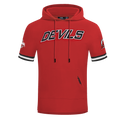 NHL NEW JERSEY DEVILS CLASSIC CHENILLE MEN'S DK SS PO HOODIE (RED/BLACK)