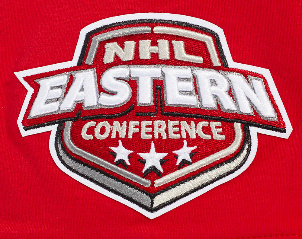 NHL NEW JERSEY DEVILS CLASSIC CHENILLE MEN'S DK SS PO HOODIE (RED/BLACK)