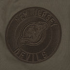 NHL NEW JERSEY DEVILS NEUTRAL T-SHIRT EN JERSEY DE COTON À ÉPAULES TOMBANTES POUR HOMME (TAUPE FONCÉ)