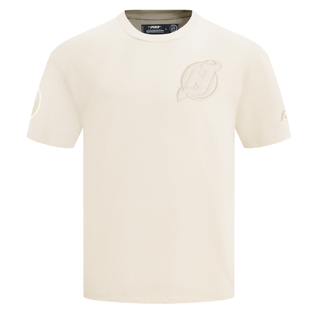 NHL NEW JERSEY DEVILS NEUTRAL MEN'S  CJ DROP SHOULDER TEE (EGGSHELL)