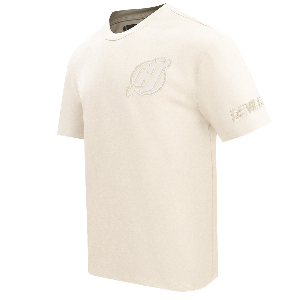NHL NEW JERSEY DEVILS NEUTRAL MEN'S  CJ DROP SHOULDER TEE (EGGSHELL)