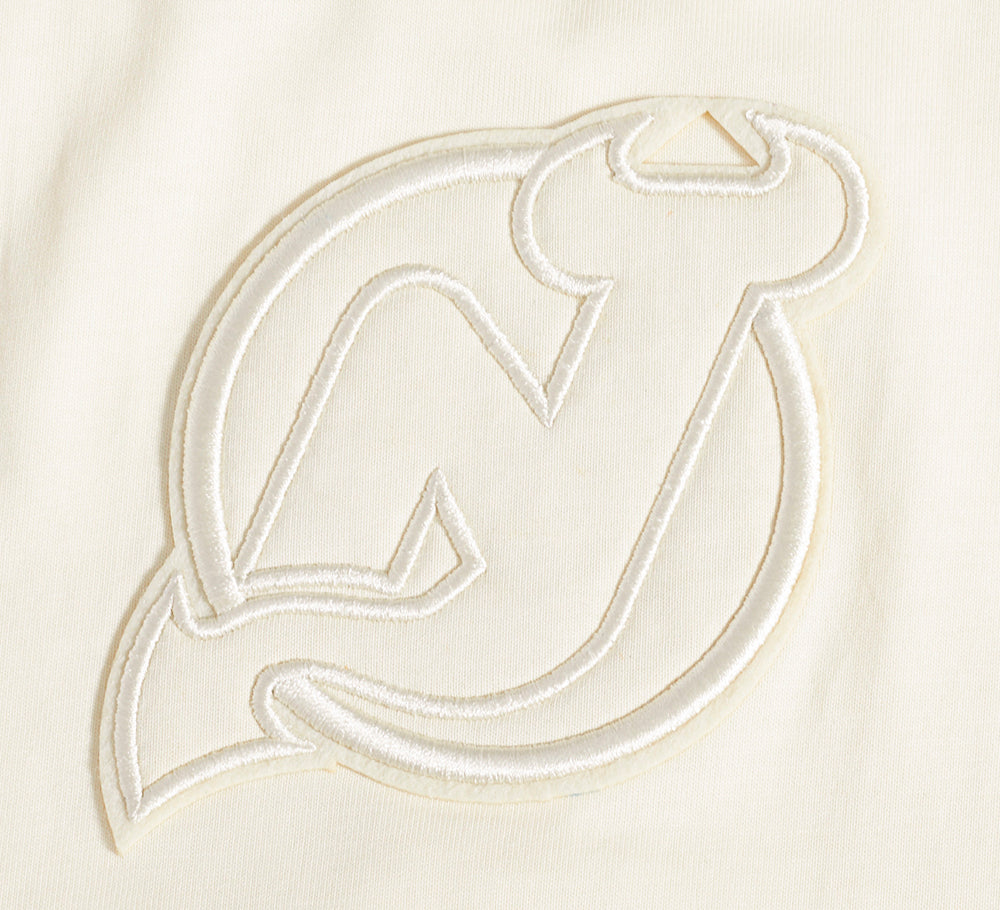 NHL NEW JERSEY DEVILS NEUTRAL MEN'S  CJ DROP SHOULDER TEE (EGGSHELL)