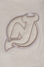 NHL NEW JERSEY DEVILS NEUTRAL T-SHIRT EN JERSEY DE COTON À ÉPAULES TOMBANTES POUR HOMME (TAUPE)