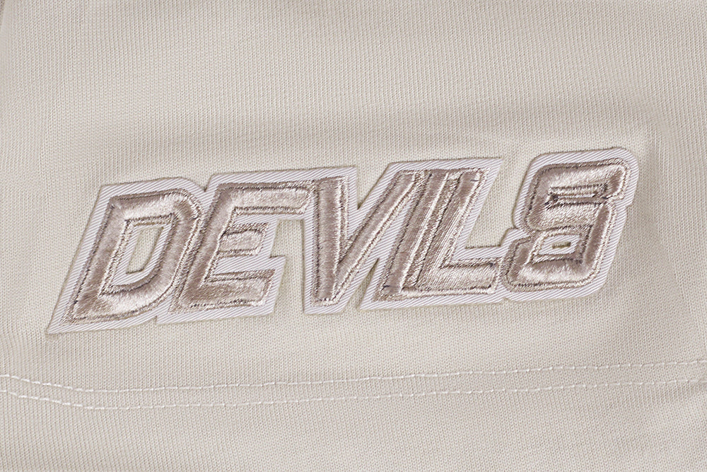 NHL NEW JERSEY DEVILS NEUTRAL T-SHIRT EN JERSEY DE COTON À ÉPAULES TOMBANTES POUR HOMME (TAUPE)