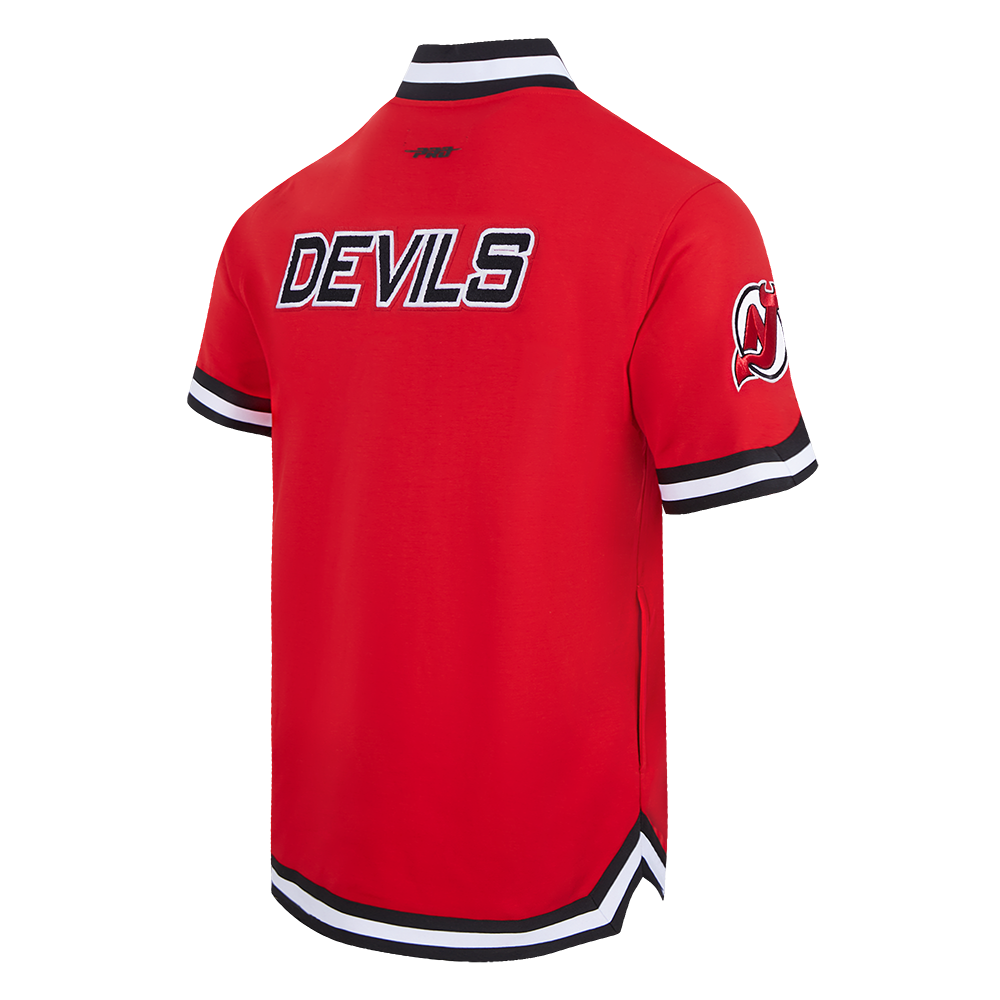 NHL NEW JERSEY DEVILS CLASSIC BLOUSON D'ÉCHAUFFEMENT POUR HOMME (ROUGE/NOIR)
